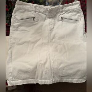 Lauren Ralph Lauren White Denim Skirt
